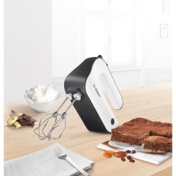 Batteur a main BOSCH MFQ4020 STYLINE - 450W - 5 vitesses + pulse - Blanc/Gris...