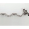 Échelle d'escalade murale pour chats TRIXIE - 150x30 cm - Taupe en bois massi...
