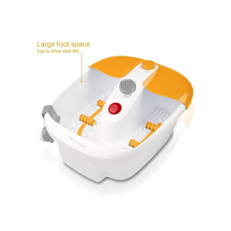 Medisana Bain de Pieds avec Massage de la Zone Réflexe des Pieds, Bain de Pie...