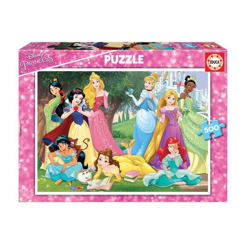 Puzzle Disney Princesses 500 pieces - Marque Educa - Theme Dessins animés et BD