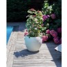 Pot de fleurs Rond Egg Ø 50cm - EDA - Graphit - 46 L - Ø 50 x H. 45 cm - Blan...