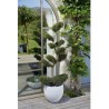 Pot de fleurs Rond Egg Ø 50cm - EDA - Graphit - 46 L - Ø 50 x H. 45 cm - Blan...