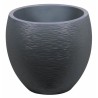 Pot de fleurs Rond Egg Ø 50cm - EDA - Graphit - 46 L - Ø 50 x H. 45 cm - Gris...