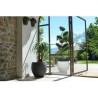 Pot de fleurs Rond Egg Ø 50cm - EDA - Graphit - 46 L - Ø 50 x H. 45 cm - Gris...
