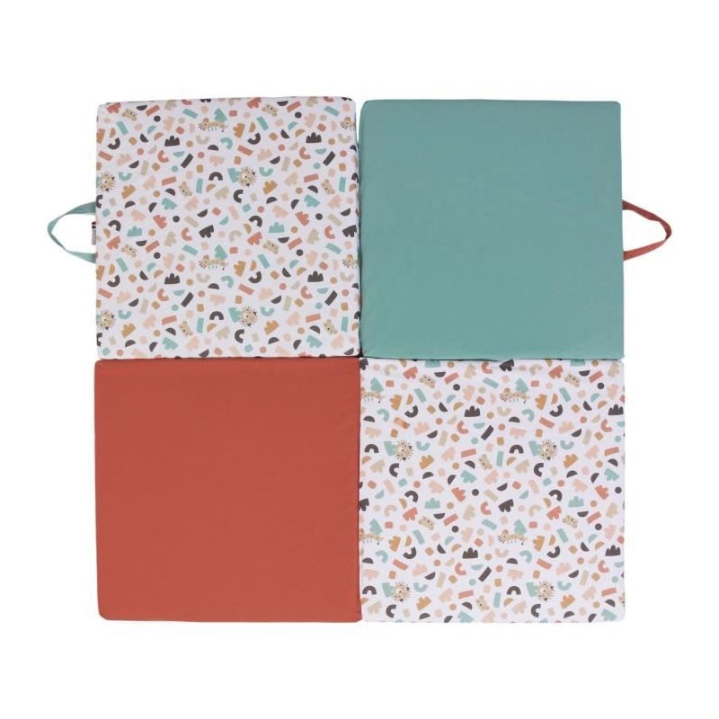 Tapis d'éveil Malin - TINEO - Tapis évolutif multifonction 3-en-1 - 120 x 120...
