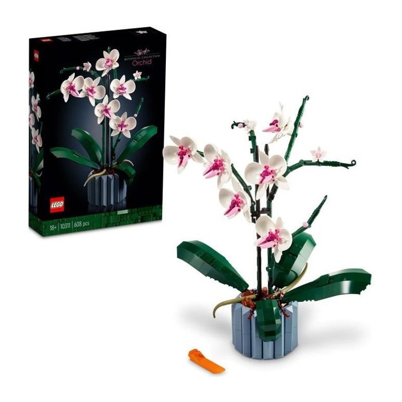 LEGO  Icons 10311 L'Orchidée Plantes de Fleurs Artificielles d'Intérieur - Dé...