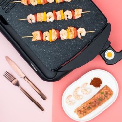 Plancha WEASY - STO52 - Surface Cuisson 52x27cm - Température réglable - Reve...