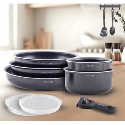 Batterie de cuisine - Tous feux dont induction - ART & CUISINE - AC1083 - Alu...
