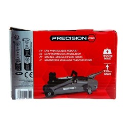 Cric hydraulique rouleur 1,5T - PRECISION STEEL - Levage de 135 mm a  330 mm