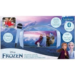 Enceinte Bluetooth Sans-Fil Lumineuse avec Micro La Reine des Neiges
