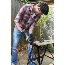 RYOBI - Meuleuse d'angle 600 W diam. 115 mm - 13 000 tr/min + disque a ébarbe...