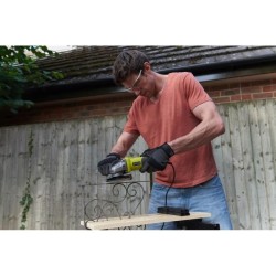 RYOBI - Meuleuse d'angle 600 W diam. 115 mm - 13 000 tr/min + disque a ébarbe...