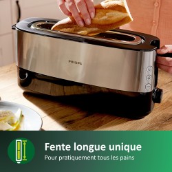 Grille-pain - PHILIPS - HD2692/90 - Collection Métal petit déjeuner -