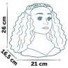 Smoby - Tete a coiffer cheveux afro - Facile a coiffer - 23 accessoires réali...