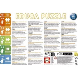 Puzzle - EDUCA - Petit Ours Brun : Ensemble de 2 puzzles de 48 pieces pour en...