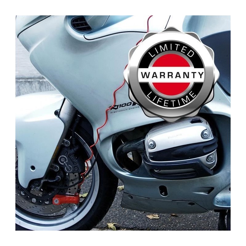 Antivol Moto Master Lock 8303EURDPS - Bloque Disque Rouge 80mm