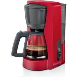 Cafetiere Filtre - BOSCH - TKA2M114 MyMoment - Rouge - Capacité 1,25L - verse...