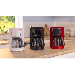 Cafetiere Filtre - BOSCH - TKA2M114 MyMoment - Rouge - Capacité 1,25L - verse...