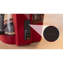 Cafetiere Filtre - BOSCH - TKA2M114 MyMoment - Rouge - Capacité 1,25L - verse...