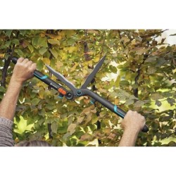 GARDENA Cisaille a haies 2en1 EnergyCut –Lames ondulées –Revetement anti-adhé...