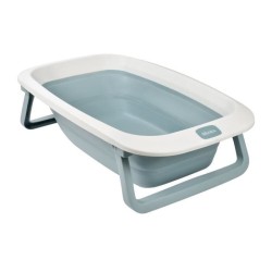 BÉABA - Baignoire Pliable bébé - Ultra Compacte - Pieds antidérapants - Bouch...