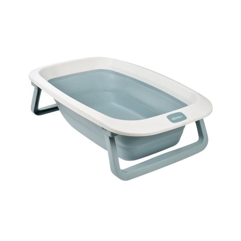 BÉABA - Baignoire Pliable bébé - Ultra Compacte - Pieds antidérapants - Bouch...