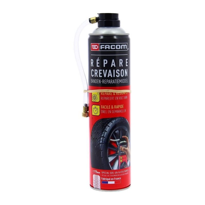 répare crevaison 600ml sans démontage - FACOM - Avec ou sans chambre a air de...