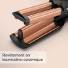Lisseur - BaByliss - W2447E - Effet wavy, jusqu'a 200°C avec des plaques larg...