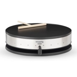Crepiere HKoeNIG - KREP29 - Surface de cuisson 33cm - Revetement anti-adhésif...