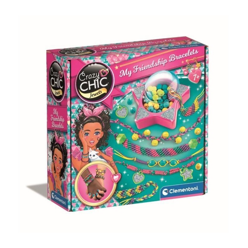 Clementoni Crazy Chic  - Coffret création de bracelets de l'amitié -
