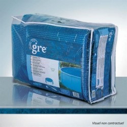 GRE - Bâche été a bulles pour piscines hors-sol rondes Ø4,50m a Ø4,60m -  Épa...