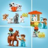 LEGO 10416 DUPLO Ma Ville Prendre Soin des Animaux de la Ferme, Jouet Éducati...