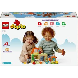 LEGO 10416 DUPLO Ma Ville Prendre Soin des Animaux de la Ferme, Jouet Éducati...