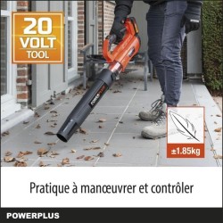 Souffleur batterie 20 Volts vitesse 145km