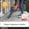 Souffleur batterie 20 Volts vitesse 145km