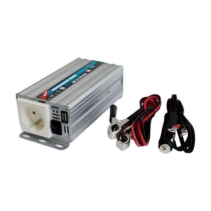 Convertisseur de tension - HTC TECHNIC - 24V/220 V - 300 W - Avec prise USB-A...