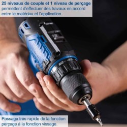 perceuse visseuse sans fil BC-DD60-X - brushless 60 Nm mandrin 13mm - SCHEPPA...