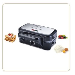 Gaufrier LITTLE BALANCE - Speed'n Mixt - 2 Plaques Interchangeables - Ouvertu...