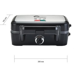 Gaufrier LITTLE BALANCE - Speed'n Mixt - 2 Plaques Interchangeables - Ouvertu...