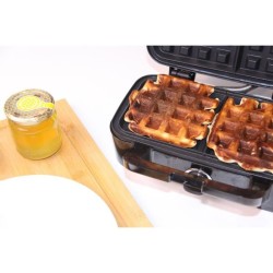 Gaufrier LITTLE BALANCE - Speed'n Mixt - 2 Plaques Interchangeables - Ouvertu...