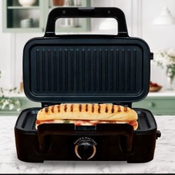 Gaufrier LITTLE BALANCE - Speed'n Mixt - 2 Plaques Interchangeables - Ouvertu...