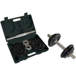 Set d'Halteres - SCHILDKROT - 10 Kg - Noir - Adulte - Ensemble pour entraînem...