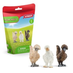 Coffret de Figurines Poules - Ferme Jouet et Grange de 3 Pieces avec