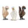 Coffret de Figurines Poules - Ferme Jouet et Grange de 3 Pieces avec