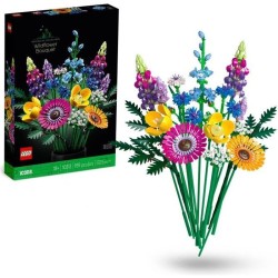 LEGO Icons 10313 Bouquet de Fleurs Sauvages, Plantes Artificielles avec Coque...
