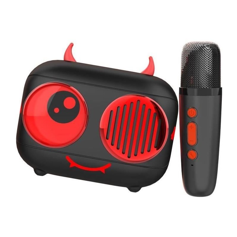 Kit karaoké / Enceinte Bluetooth et micro sans fil - CGV - DIABLO, Effets voi...