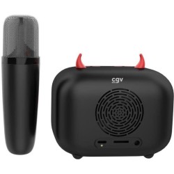 Kit karaoké / Enceinte Bluetooth et micro sans fil - CGV - DIABLO, Effets voi...