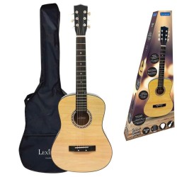 Guitare acoustique en bois, Lexibook, 91 cm, Guide d'apprentissage inclus, 6 ...