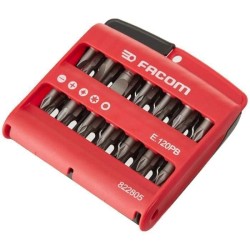 Boîte de 28 embouts  - FACOM - E.120PB - série 1 High Perf' (Fente / PH / PZ ...