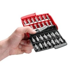Boîte de 28 embouts  - FACOM - E.120PB - série 1 High Perf' (Fente / PH / PZ ...